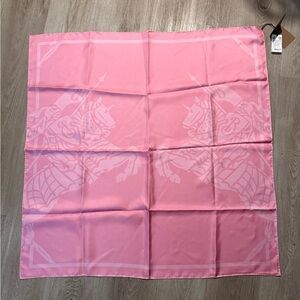 Burberry Twin Knights Silk Scarf NWT
